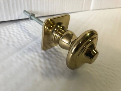 Pomolo Pomo Fisso Pomello in Ottone Bronzo Lucido per Portone - Immagine 1 di 4