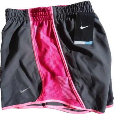 ¡NUEVO! NIKE [S] Pantalones Cortos Mujer PACER DRI-FIT Corredor/Yoga-Antracita/Rosa 543957-060 Foto 1 de 3