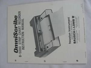 OmniScribe Houston Instrument B-5000 Chart Recorder INSTRUCTION MANUAL original  - Picture 1 of 5