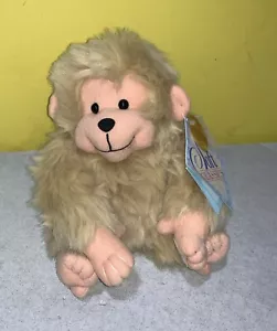 Soft Classics hellbraun Mango Affe Schimpanse 8 Zoll Plüschtier Stofftier mit Sound - Etikett - Bild 1 von 2