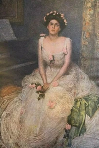 1907 Vintage Magazine Illustration Actress Ethel Barrymore - Picture 1 of 2