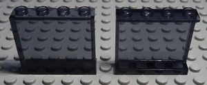 Lego Fenster Scheibe 1x4x3 Transparent Schwarz 2 Stück - Bild 1 von 1