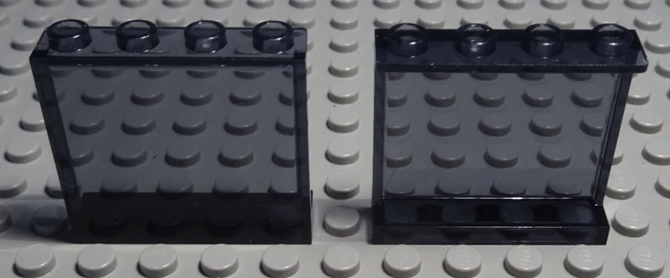 Lego Fenster Scheibe 1x4x3 Transparent Schwarz 2 Stück - Bild 1 von 1