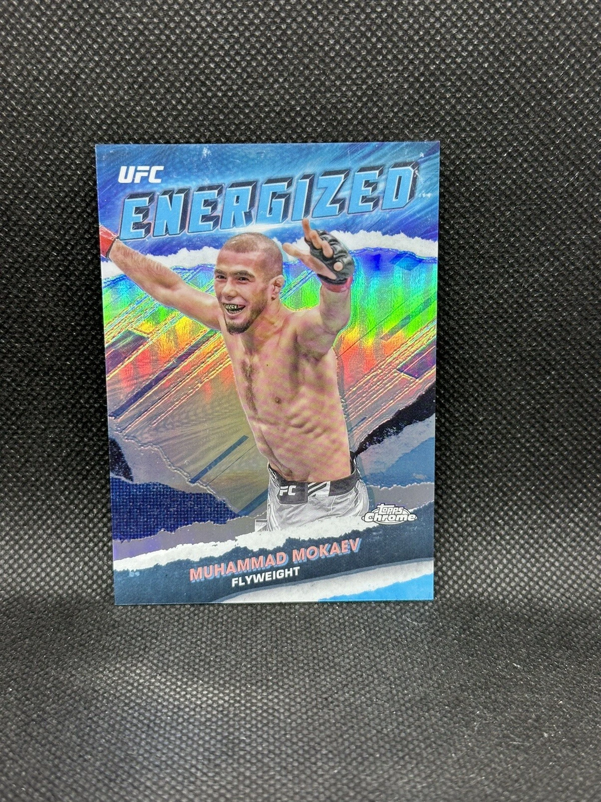 2024 Topps Chrome UFC Muhammad Mokaev Energized Refractor MMA Case Hit SSP