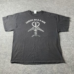 Vtg 2006 Snakes On A Plane Samual L Jackson Movie Promo Tshirt Mens Xl Y2k Tee