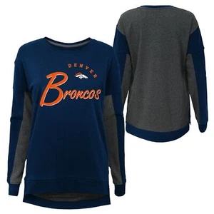 Outerstuff NFL Girls Youth (7-16) Denver Broncos In The Mix Crew Neck T-Shirt - Picture 1 of 5