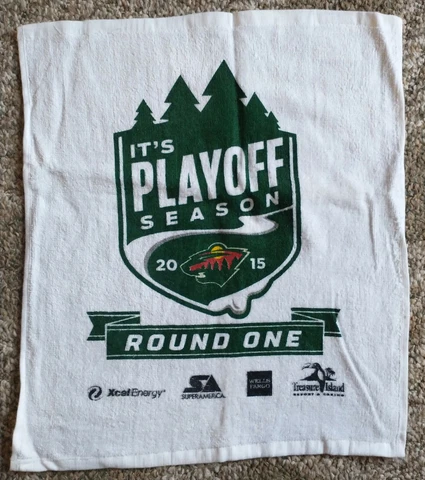 MN Minnesota Wild 2015 Rally Towel - 2015 Playoffs - Round 1 vs St. Louis Blues Cover