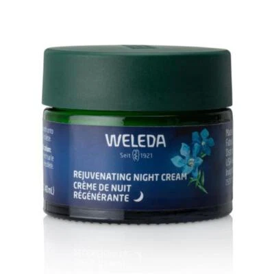 Weleda Crema de Noche Rejuvenecedora para Cuidado Facial, Crema Hidratante Rica en Plantas con Gent Azul Foto 1 de 4