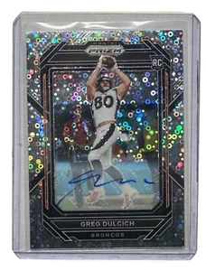 2022 PANINI PRIZM NO HUDDLE, GREG DULCICH RC SILVER DISCO PRIZM AUTO JC - Picture 1 of 2