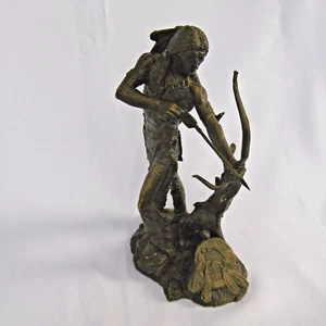 skulptur indianer bronze patina karl may museum franklin neuwertig - Bild 1 von 11