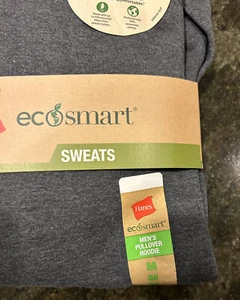 Hanes Men's Sweatshirt, EcoSmart Fleece Hoodie, Hooded Pullover,Cotton Medium - Picture 1 of 3