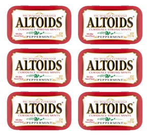 ALTOIDS Peppermint Mints - 1.76 oz Tins (6 Packs) - Picture 1 of 2