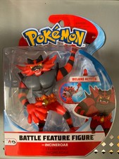 Pokemon Wicked Cool Toys Incineroar Battle Feature Figure W/ Deluxe Action Rare!