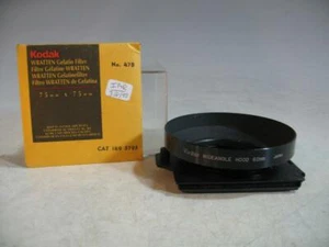 3X3 Gel Holder W/55MM Screw-On Mount W/Vivitar Wide Angle 62MM Hood #84 - Picture 1 of 1