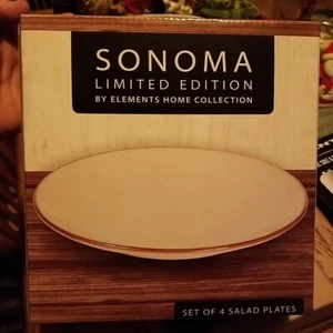 Sonoma Limited Edition By Elements Home Collection Set Of 4 Sald Plates Brand... - Picture 1 of 4