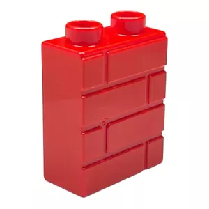 Lego Duplo 4x2x4 rote Steinmauer Ersatzteil 6145981 - Bild 1 von 2