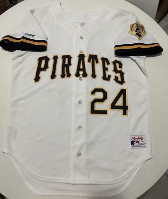 Rawlings Barry Bonds Pittsburgh Pirates home jersey Sz 44 Large - Image 1 of 4