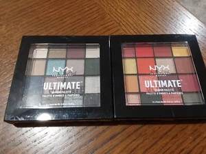 LOT/2 NYX Ultimate Shadow Palette Eyeshadow USP09 Phoenix USP10 ASH NEW! - Picture 1 of 2
