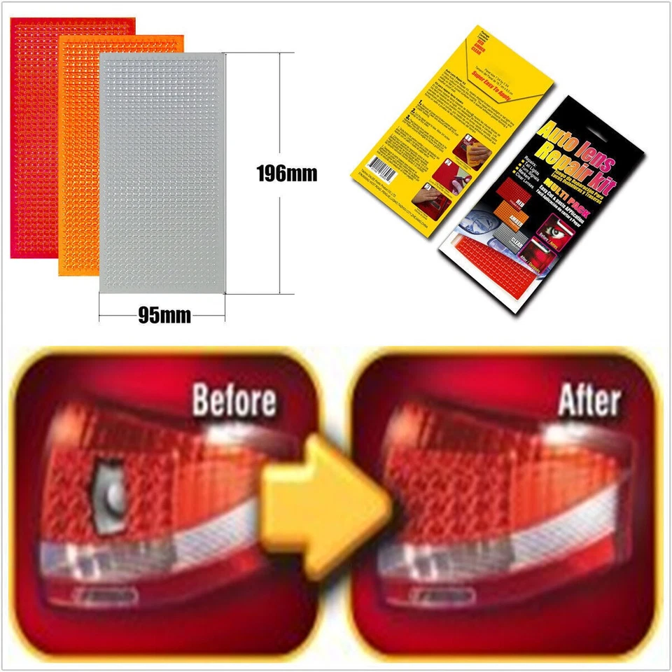DIY Portable 3 Color Multi-Pack Car Truck Off-Road Tail Lights Lens Repair Tool - Image 1 of 1