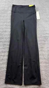 Women's Brushed Sculpt Pocket Straight Leg Pants - All In Motion Black Size XS - Picture 1 of 12