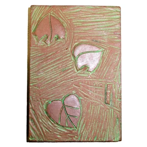 Vintage LEAVES Block Stamp for Hand Printing on Fabric/Textiles/Wallpaper - Picture 1 of 7