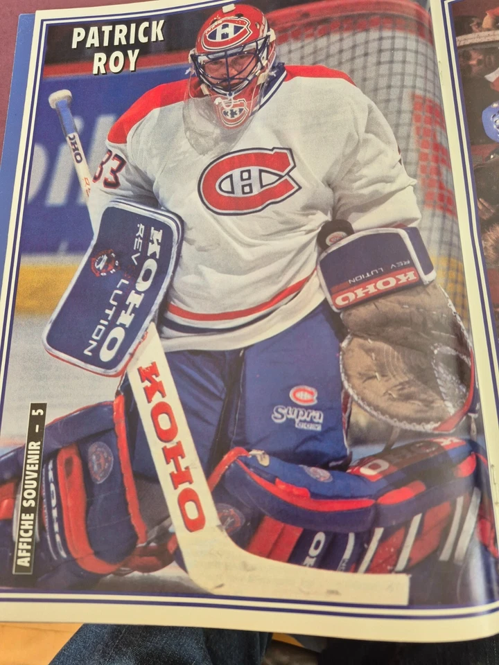 PÓSTER PATRICK ROY MONTREAL CANADIENSES COLOR 8x11 1996 Foto 1 de 1