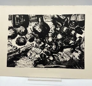 Vintage Black and White Abstract Expressionism - Unknown Artist from the 1960's - Picture 1 of 10