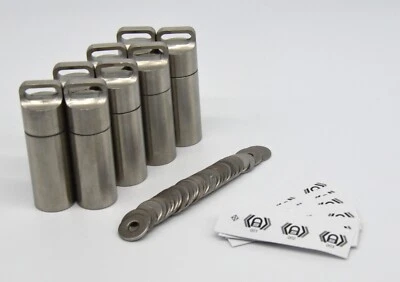 8x Recovery Seed Phrase Bitcoin Ethereum Hardware Cold Steel Wallet Zusatzset - Bild 1 von 4