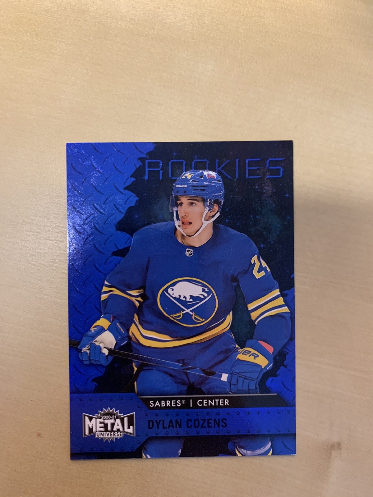 2020-21 Skybox Metal Universe Dylan Cozens Blue Spectrum Rookie