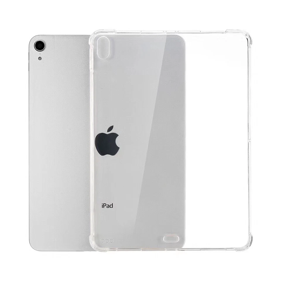 For Apple iPad 10.2" 8th 7th Air 4 10.9" 10.5" 9.7" Slim Soft Clear Case Cover - Image 1 of 4