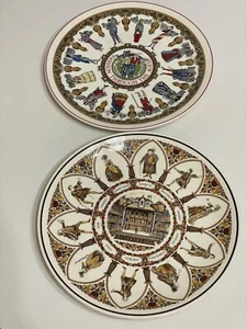 Vintage Wedgwood Collector Plates 10" England Ceramic Shakespeare & Fashion UK - Picture 1 of 12