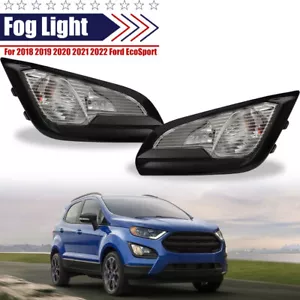 Par de luces antiniebla de parachoques con cubierta de bisel negro para Ford EcoSport 2018-2022 - Imagen 1 de 15