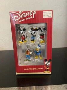 Disney's Mickey Mouse Enesco Set 5 Miniature Ornaments Minnie Mickey NEW - Picture 1 of 6