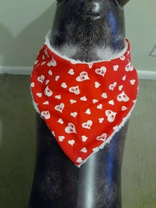 Schönes X-Large warmes Haustier Winter Bandana/Schal mit Fleece  - Bild 1 von 6