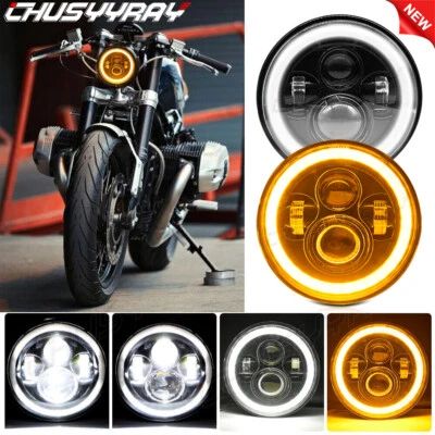 Proyector de faros LED 7" alto/bajo para Honda Shadow VT VT1100 VT750 VT600 VF750 Foto 1 de 4