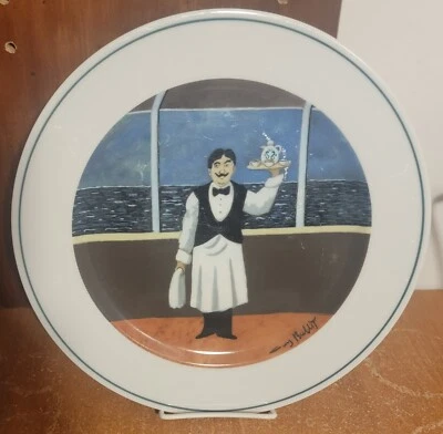 Plato de cena Eschenbach Guy Buffet Bistro TEA TIME, 10 5/8" porcelana, muy bueno Foto 1 de 4