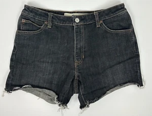 Vintage Y2K GAP Denim Cutoff Shorts 28” Waist Midrise Stretch Faded Black Grunge - Picture 1 of 8