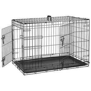 Dog Cage Puppy Pet Crate Training Carrier Small Medium Large XL XXL Metal Cages