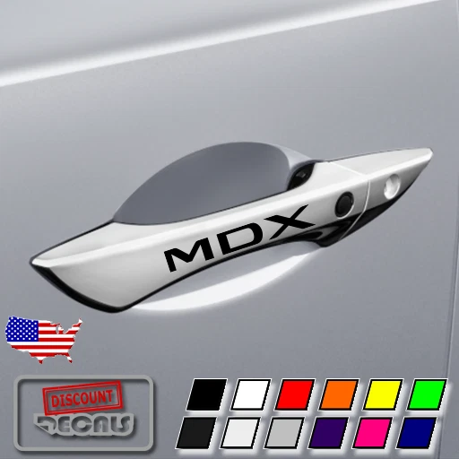 5x calcomanías adhesivas de manija de puerta para MDX Acura Tech Advance Entertainment A-Spec Foto 1 de 1