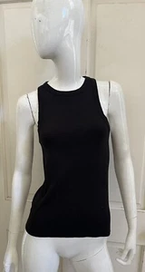 SOLD OUT NYC NEW! Black THE NOT SO BASIC Ribbed Organic Cotton Tank Top Sz M - Picture 1 of 7