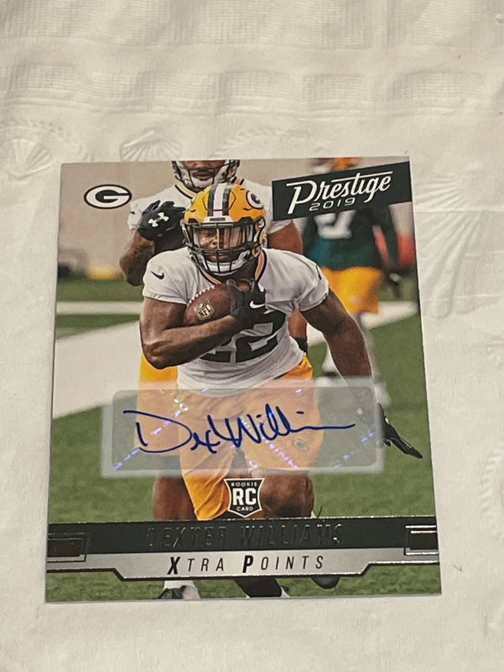 2019 Panini Prestige Football Dexter Williams RC Auto Xtra Points #244 Rookie - Image 1 of 1