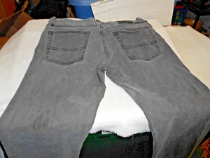 Vaqueros de mezclilla para hombre LUCKY BRAND 221 ORIGINALES RECTOS ELÁSTICOS GRIS 37 x 29 (Real) - Imagen 1 de 4