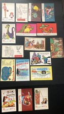 Lot Of 17 Harrahs Post Cards Casino Las Vegas Jackpot Slot Machine