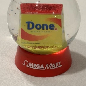 Meow Wolf Omega Mart HECHO Detergente Globo de Nieve Rojo Brillo Las Vegas Arte - Imagen 1 de 10