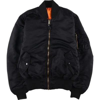 Vintage 90'S Alpha MA-1 style padded military flight jacket size S (men's) - Image 1 of 4