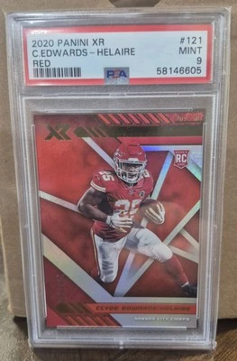 2020 Panini XR - Rookie Clyde Edwards-Helaire #121 Red /249 (RC) - Image 1 of 2