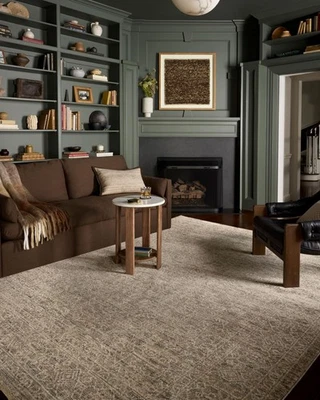Newman Collection NEW-01 Slate/Natural 2-7 x 10-0 .37 Pile Height, Runner Rug... - Image 1 of 4