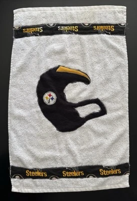 Toalla deportiva vintage con logotipo de casco de la NFL Mainstays Pittsburgh Steelers Foto 1 de 3