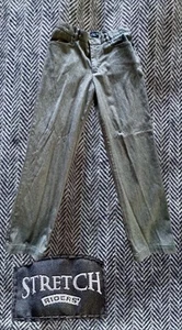 Western Chevron Pants Women Cowgirl Sz 6P Stretch Riders Trousers Herringbone - Picture 1 of 11