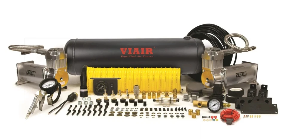 Viair 20017 Dual 450C Onboard Air System 2.5 Gallon 150 PSI Air Tank Two 450C Co Foto 1 de 4